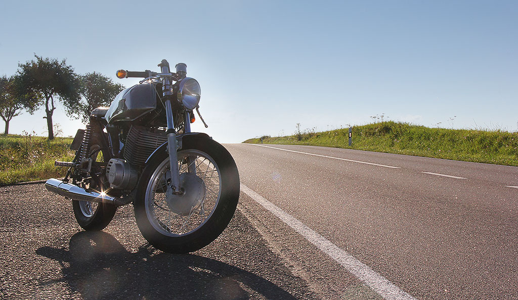 Motorradfahren im Spessart
