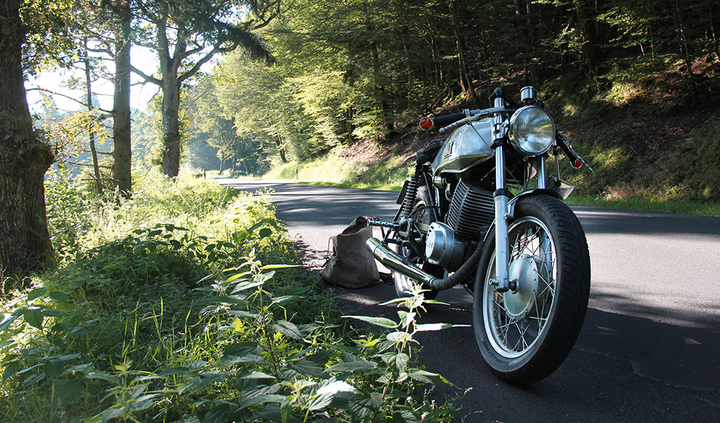 Motorradfahren im Spessart